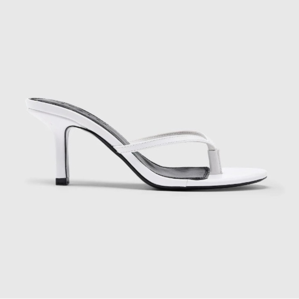 Realm Spirit Heeled Sandals in Chalk Leather